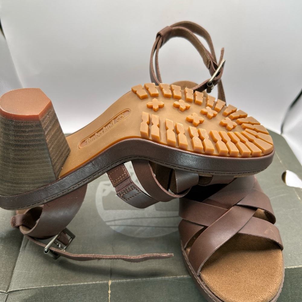 Timberland Brown Leather Sandals - Picture 8 of 9